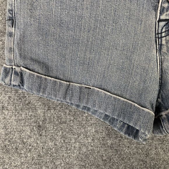 BDG Super High Rise Foxy Button Fly Cuffed Shorts Women 26 Blue Denim 5 Pocket - Picture 4 of 11